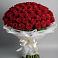 Букет 101 Красная роза Блэк Мэджик в Кахуне