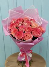 Букет 15 Розовых роз Равель #REPLACE_PRED# Кахуне