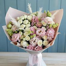 Букет цветов из:  Альстромерии и Розы #REPLACE_PRED# Кахуне