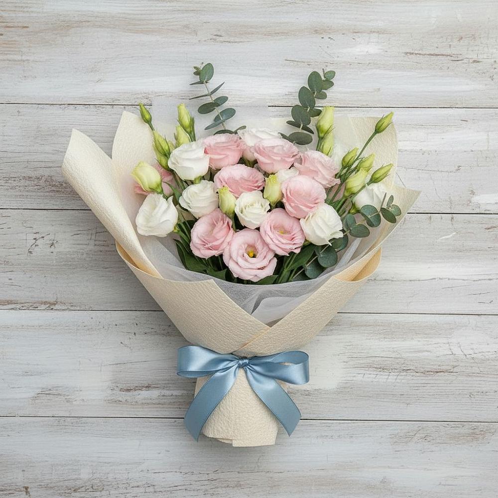 Букет цветов из: Лизиантусы в Кахуне